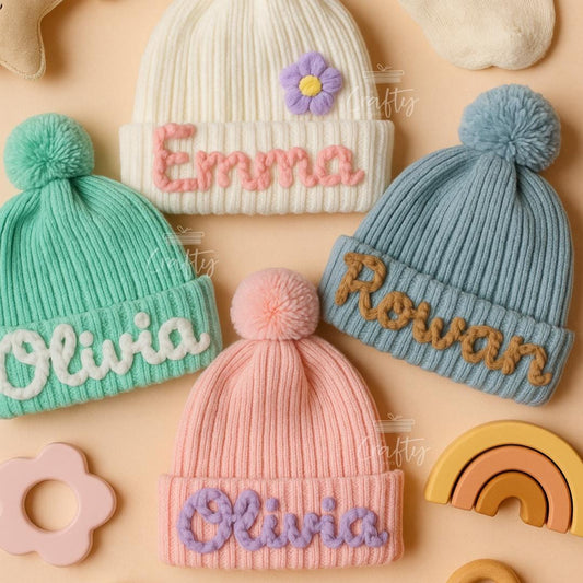 Embroidered Winter Beanie/Hat