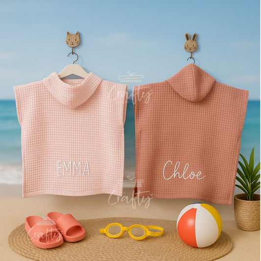 Stitched Kids’ Towel Poncho