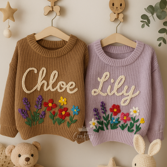Colourful Flowerbed Sweater