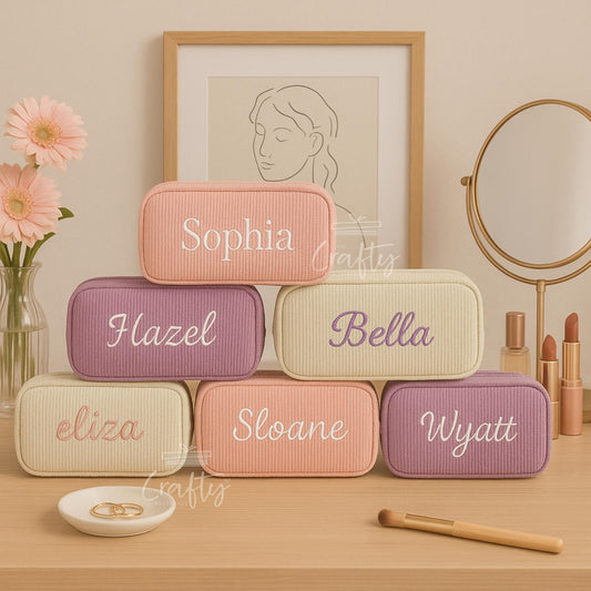 Custom Embroidered Makeup Bag