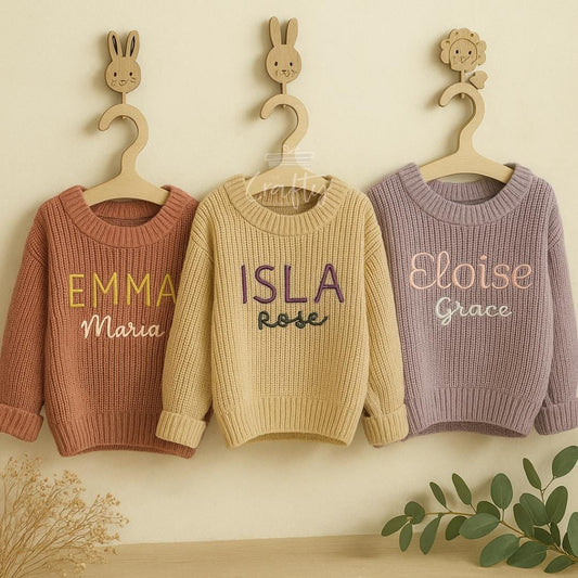 Stitched Elegant Name Sweater