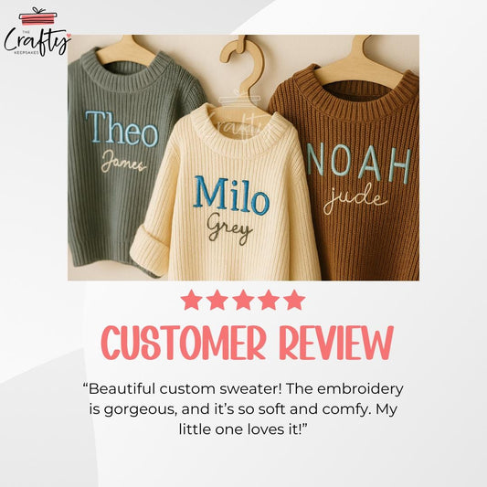 Stitched Elegant Name Sweater