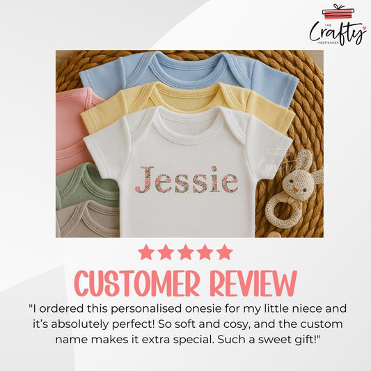Custom Floral Baby Onesie