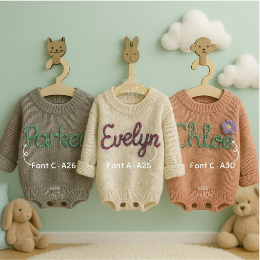 Embroidered Baby Romper/Bodysuit