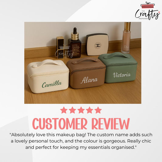 Custom Name Makeup Bag