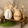 Personalised Wooden Easter Egg: Engraved Name Keepsake, Baby's First Easter
