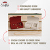 Personalised Velvet Travel Jewelry Box: Engraved Ring & Earring Case