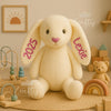 Personalised Embroidered Bunny Plush: Custom Baby Keepsake