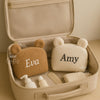 Personalised Bear Embroidered Makeup Bag: Custom Name Travel Pouch