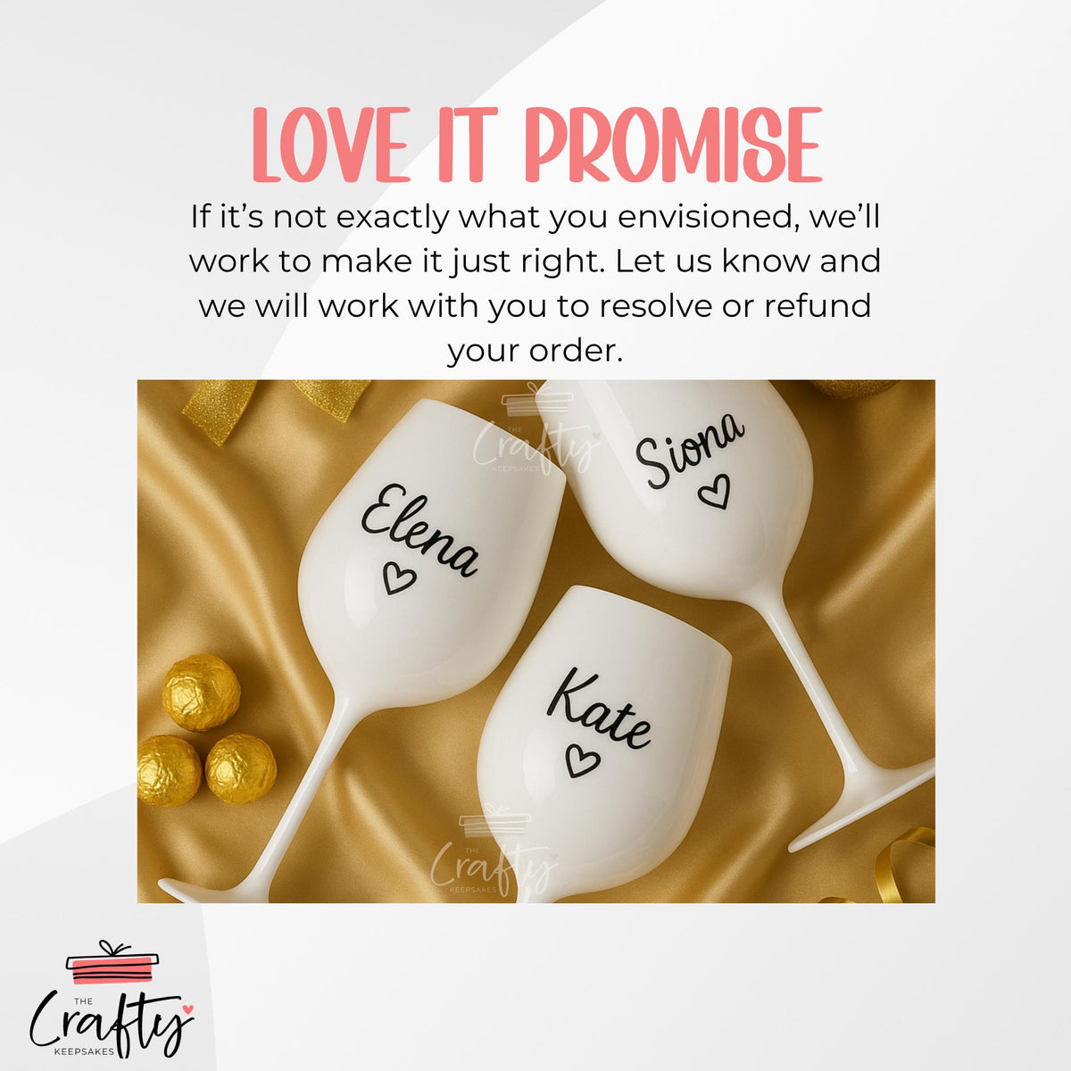 Personalised White Plastic Wine Glass: 16oz Custom Drinkware Gift