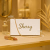 Personalised Acrylic Box Clutch: Custom Embroidered Name Wedding Bag