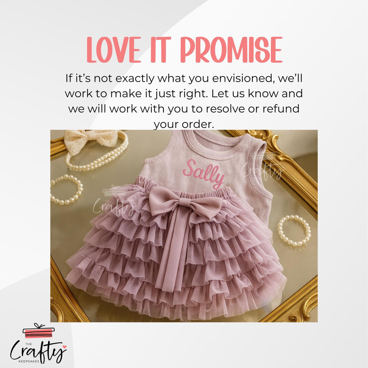 Embroidered Baby Summer Outfit: Personalised Cotton Vest & Skirt