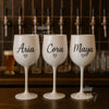 Personalised White Plastic Wine Glass: 16oz Custom Drinkware Gift