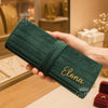 Custom Velvet Jewellery Roll: Travel Jewellery Organiser Bag, Ring Bracelet Necklace Storage, Bridesmaid Gift for Her