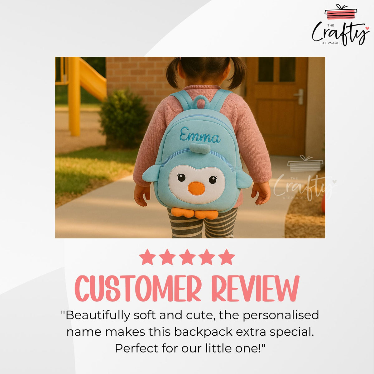 Personalised Plush Kids Backpack: Embroidered Name, Cartoon Animal Bag