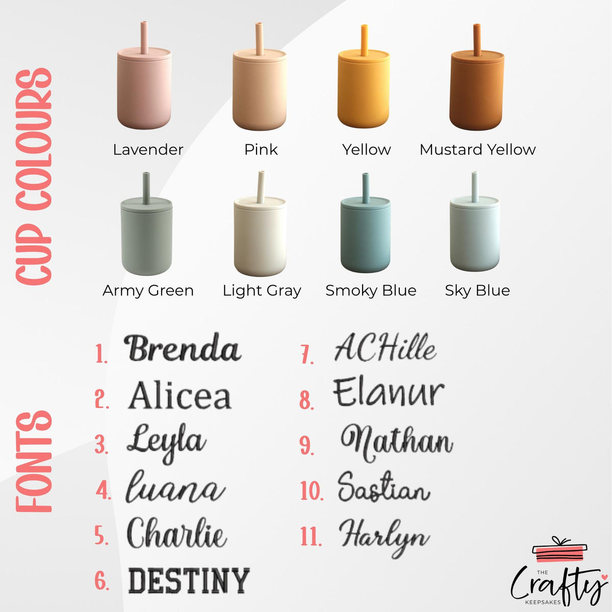 Personalised Silicone Baby Cup with Straw: Laser Engraved Toddler Learning Cup