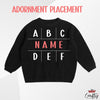 Personalised Halloween Baby Jumper: Embroidered Custom Name, Spooky Apparel