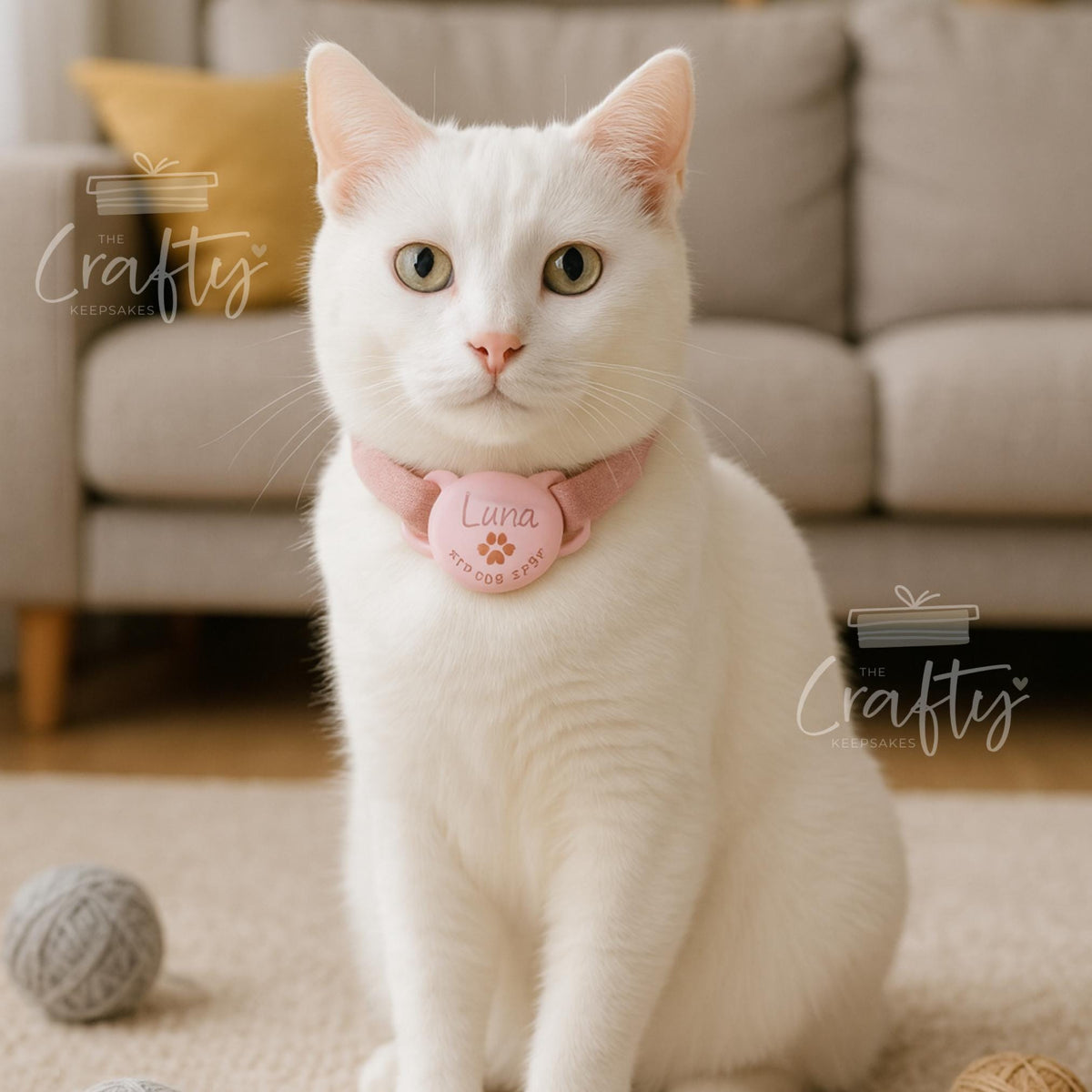 Personalized AirTag Pet Collar Tag: Engraved Silicone, Custom Dog Cat ID