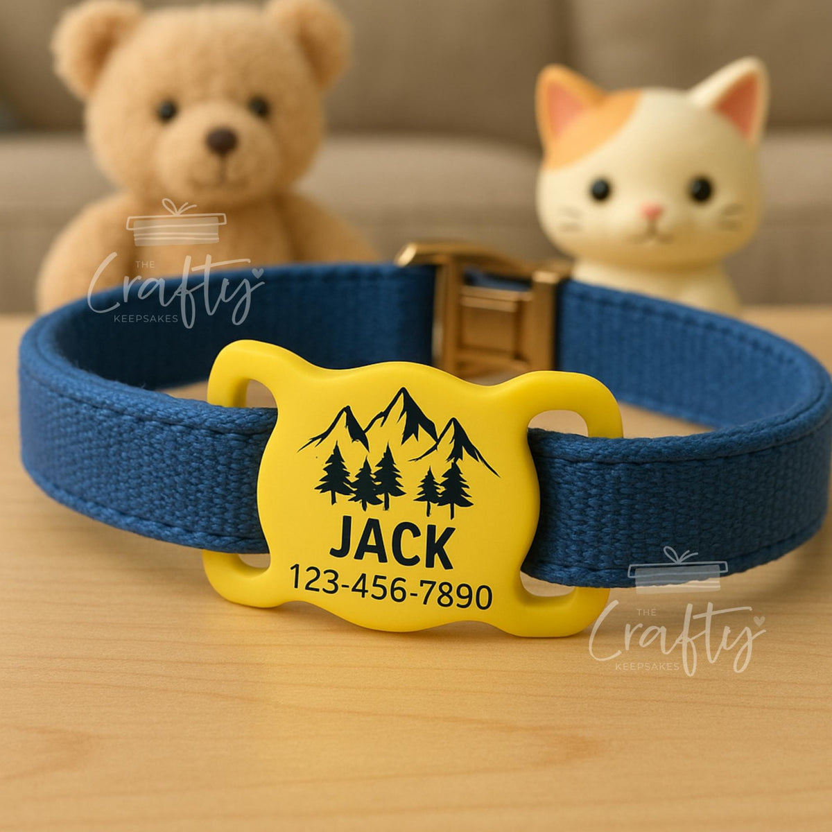 Personalized AirTag Pet Collar Tag: Engraved Silicone, Custom Dog Cat ID