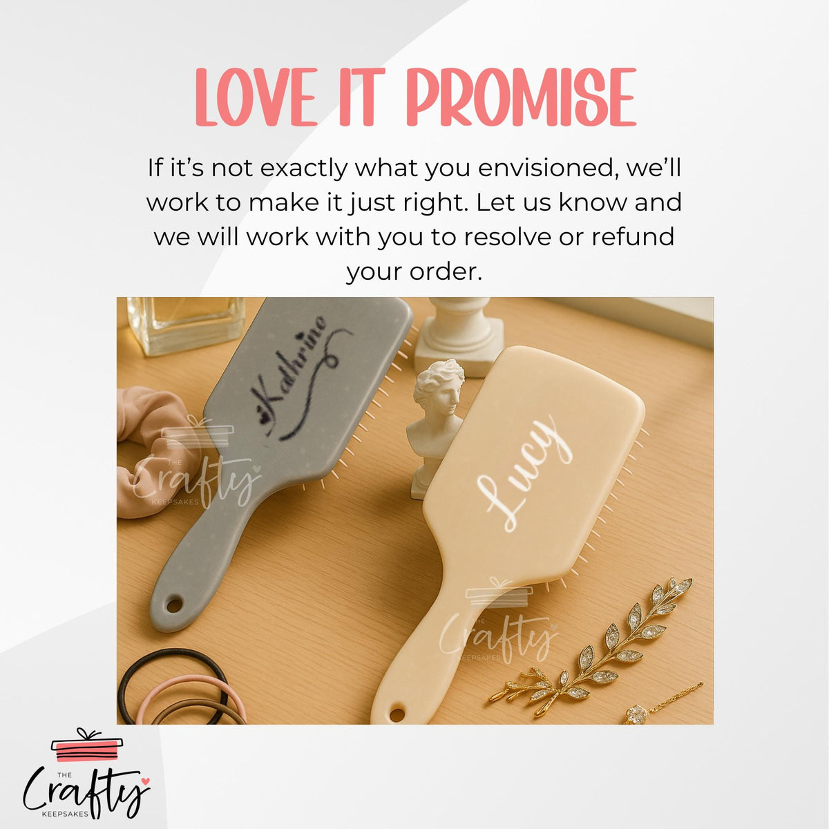 Personalized Engraved Hairbrush: Custom Hair Care Gift