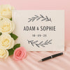 Personalised Wedding Guest Book: Foil Printed Hardback Keepsake