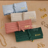 Custom Velvet Jewellery Roll: Travel Jewellery Organiser Bag, Ring Bracelet Necklace Storage, Bridesmaid Gift for Her