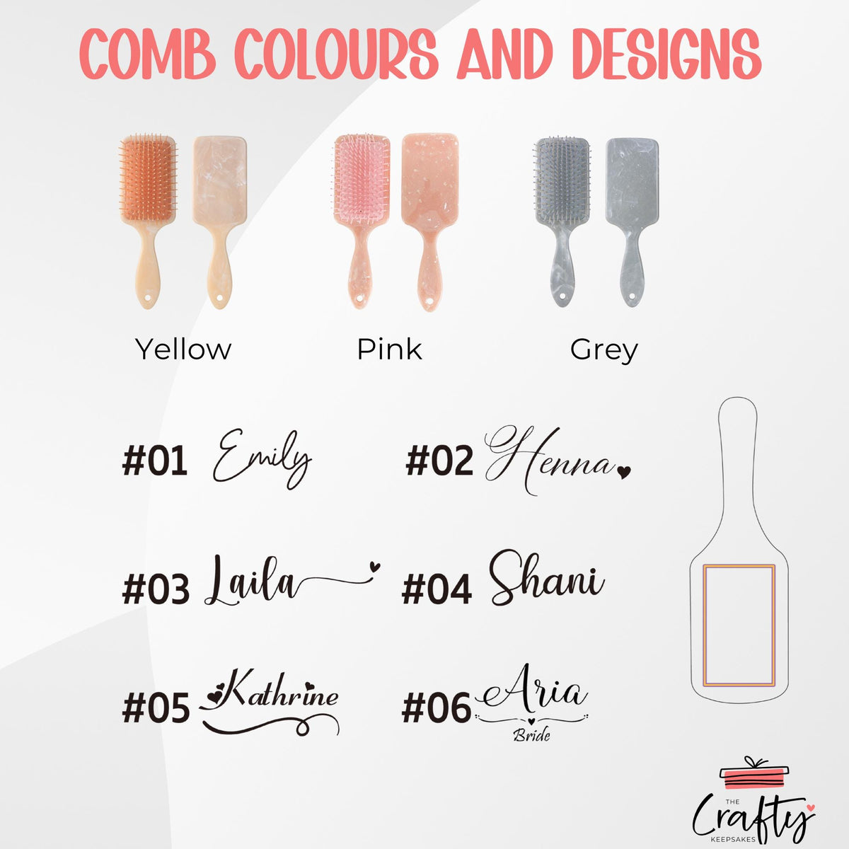 Personalized Engraved Hairbrush: Custom Hair Care Gift