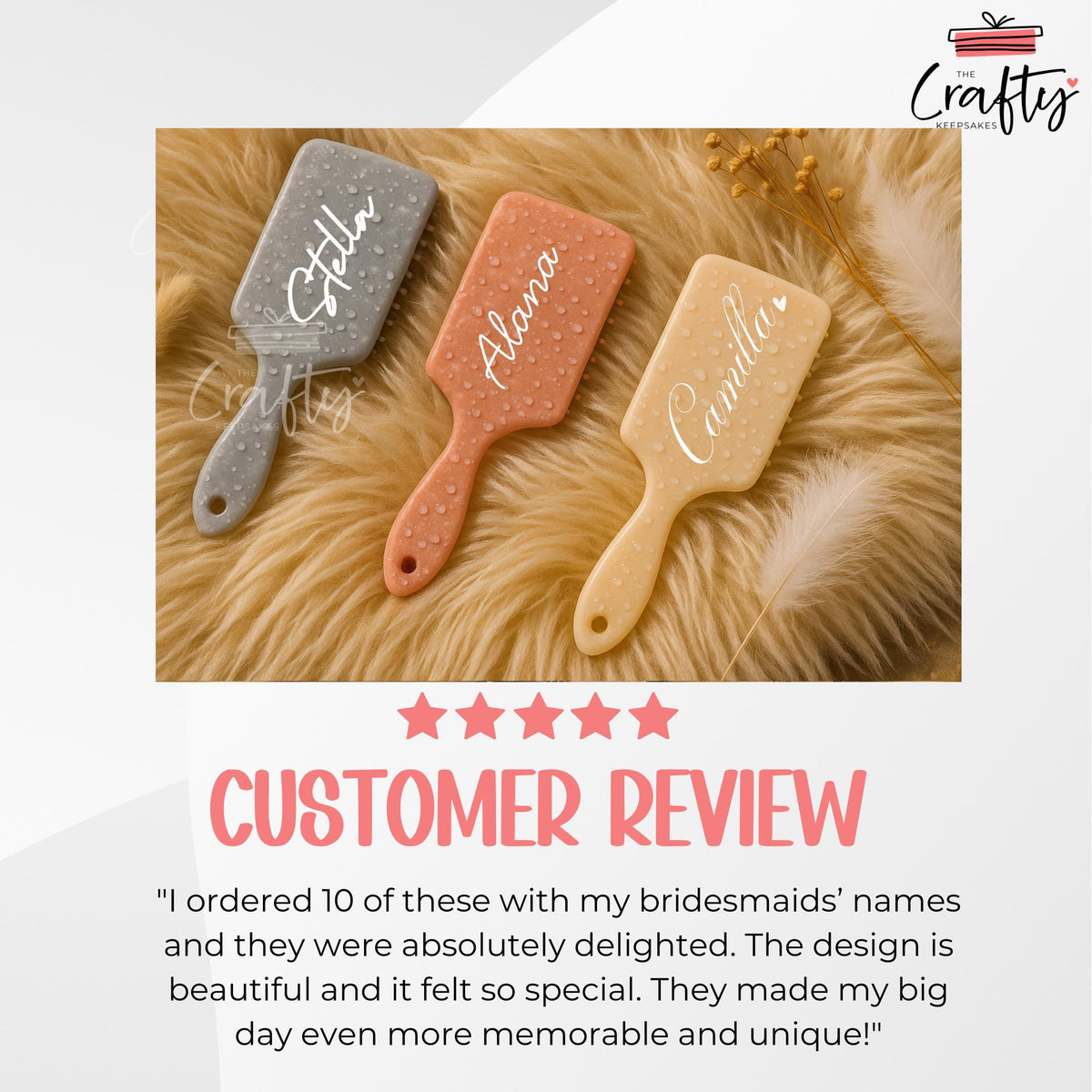 Personalized Engraved Hairbrush: Custom Hair Care Gift