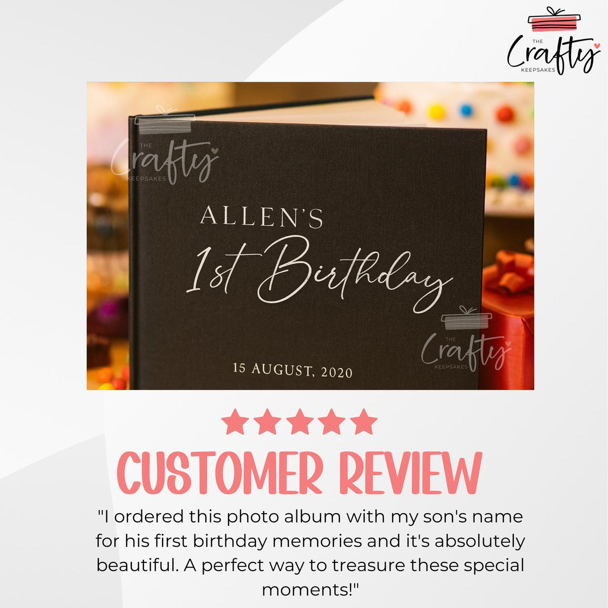 Personalised Wedding Guest Book: Foil Printed Hardback Keepsake