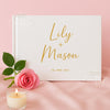 Personalised Wedding Guest Book: Foil Printed Hardback Keepsake